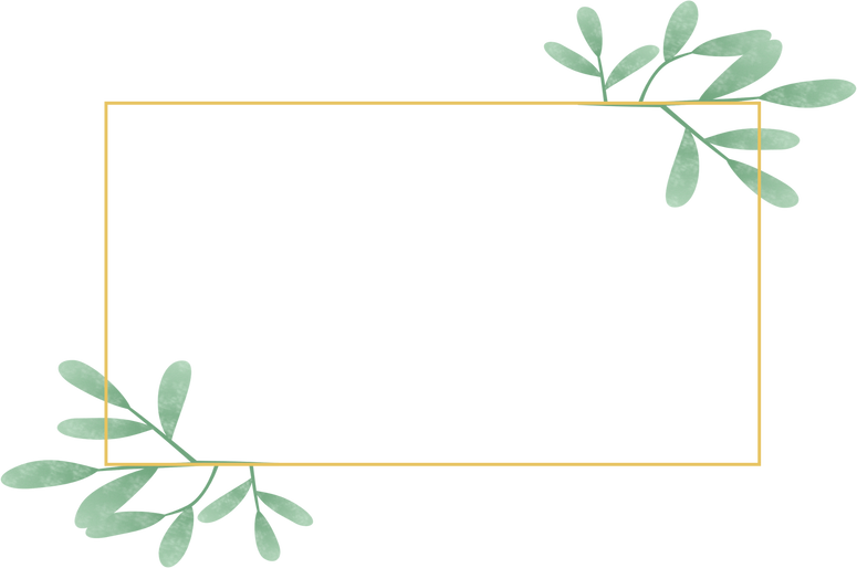 Rectangular Leafy Frame