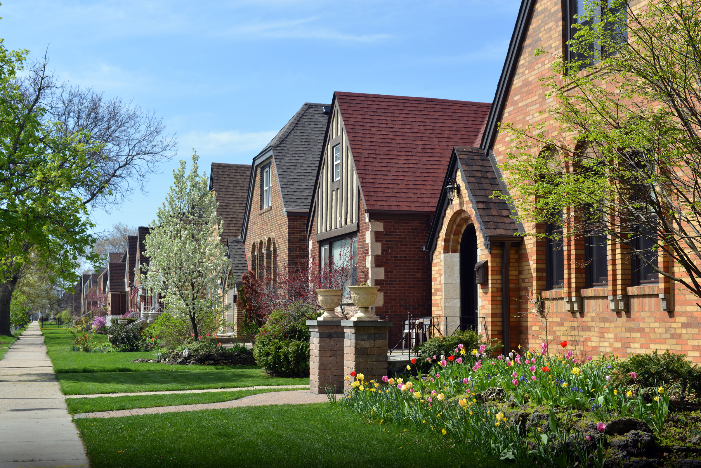 Quiet, residential area